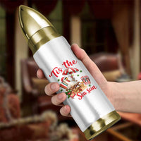 Funny Christmas In July Goose Bullet Tumbler Tropical Summer Beach Party