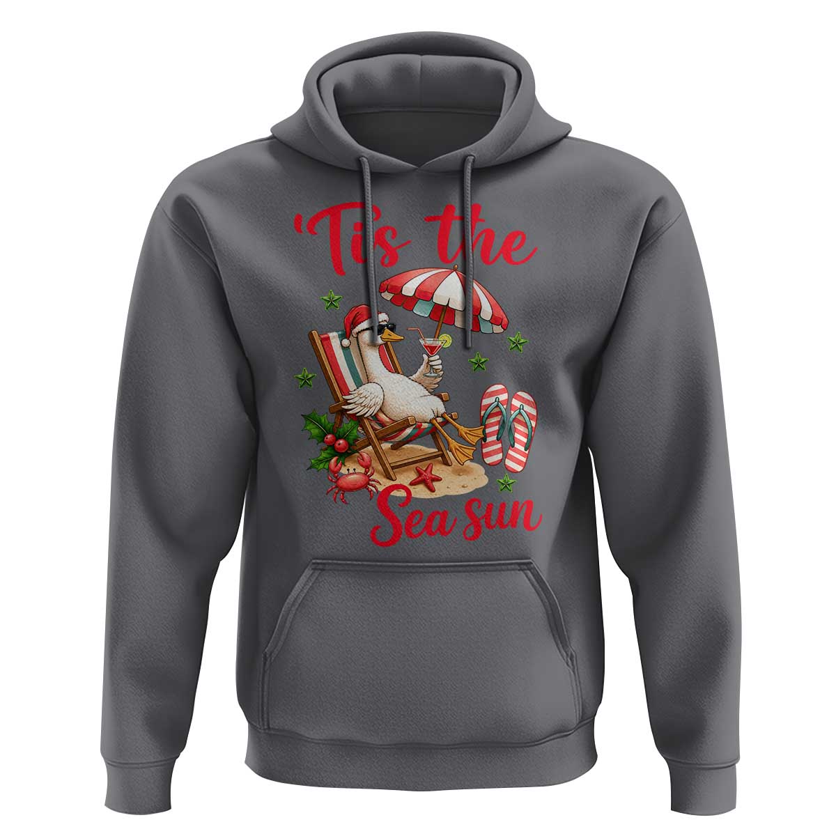 Funny Christmas In July Goose Hoodie Tropical Summer Beach Party