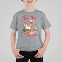 Funny Christmas In July Goose T Shirt For Kid Tropical Summer Beach Party