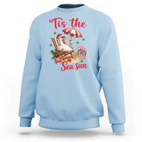 Funny Christmas In July Goose Sweatshirt Tropical Summer Beach Party