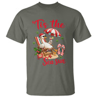 Funny Christmas In July Goose T Shirt Tropical Summer Beach Party