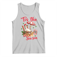 Funny Christmas In July Goose Tank Top Tropical Summer Beach Party