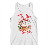 Funny Christmas In July Goose Tank Top Tropical Summer Beach Party