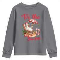 Funny Christmas In July Goose Youth Sweatshirt Tropical Summer Beach Party