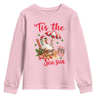 Funny Christmas In July Goose Youth Sweatshirt Tropical Summer Beach Party