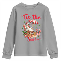 Funny Christmas In July Goose Youth Sweatshirt Tropical Summer Beach Party