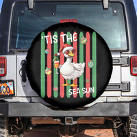 Funny Christmas In July Goose Spare Tire Cover Tis The Sea Sun