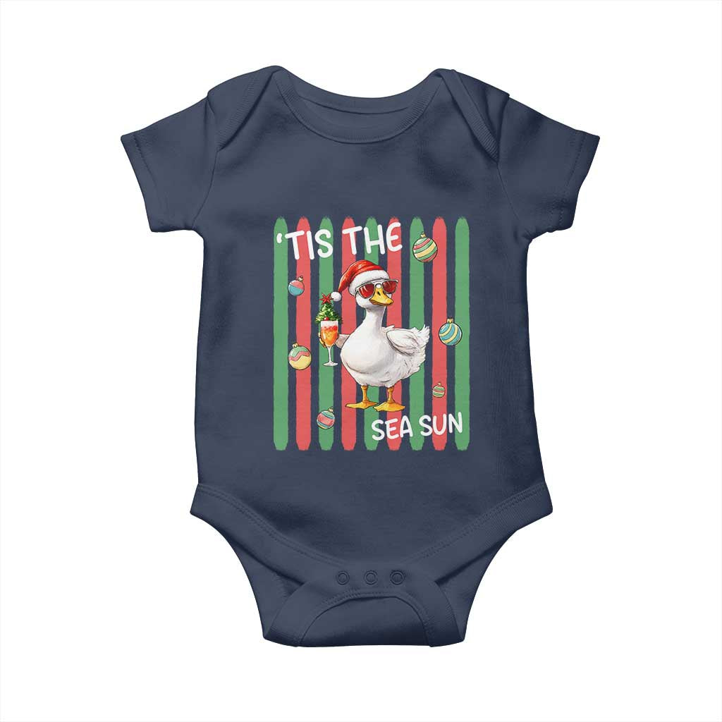 Funny Christmas In July Goose Baby Onesie Tis The Sea Sun
