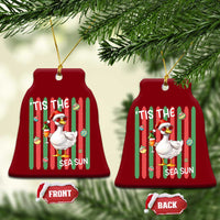 Funny Christmas In July Goose Ceramic Ornament Tis The Sea Sun