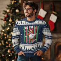 Funny Christmas In July Goose Ugly Christmas Sweater Tis The Sea Sun