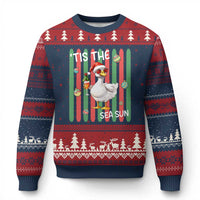 Funny Christmas In July Goose Ugly Christmas Sweater Tis The Sea Sun