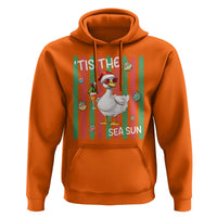Funny Christmas In July Goose Hoodie Tis The Sea Sun
