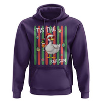 Funny Christmas In July Goose Hoodie Tis The Sea Sun