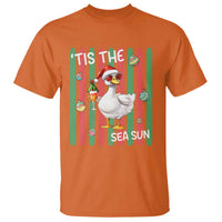 Funny Christmas In July Goose T Shirt Tis The Sea Sun