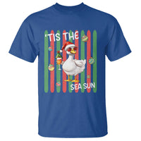 Funny Christmas In July Goose T Shirt Tis The Sea Sun