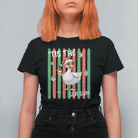 Funny Christmas In July Goose T Shirt For Women Tis The Sea Sun