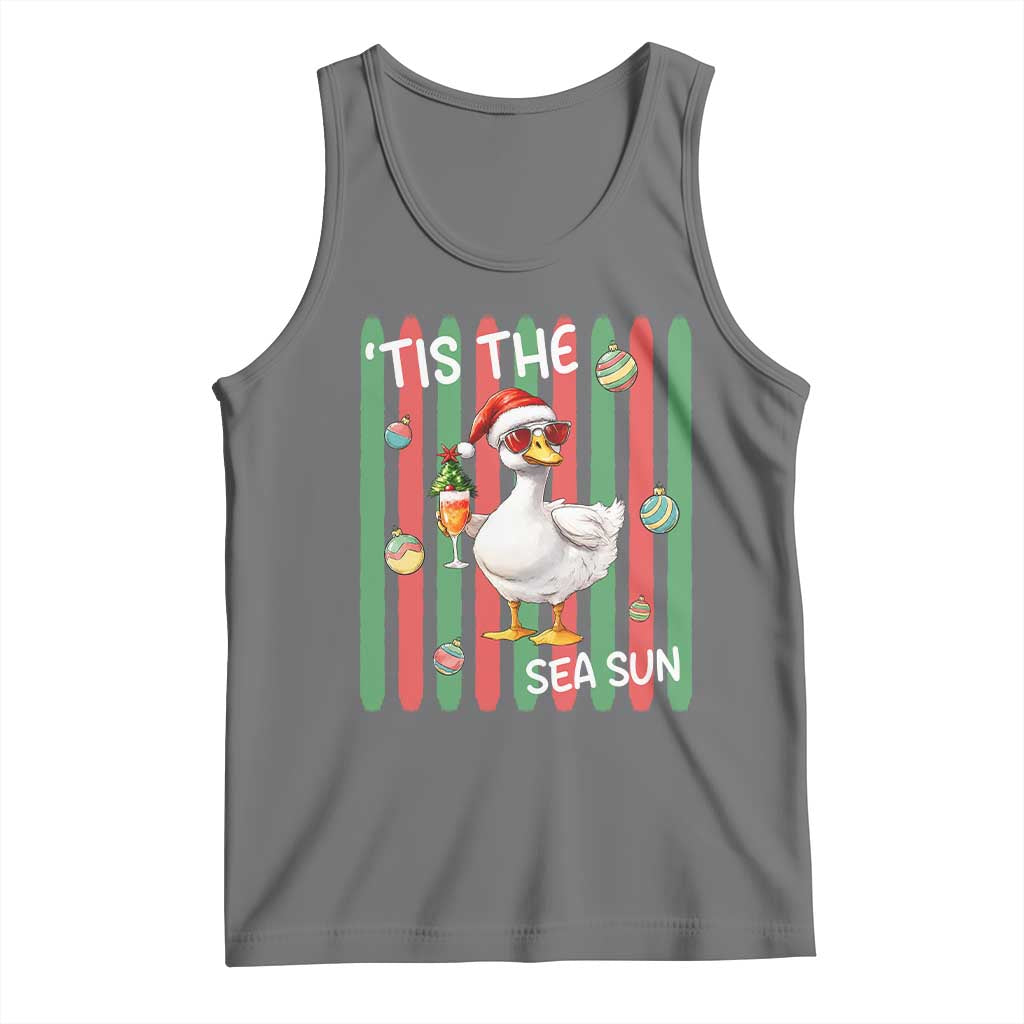 Funny Christmas In July Goose Tank Top Tis The Sea Sun