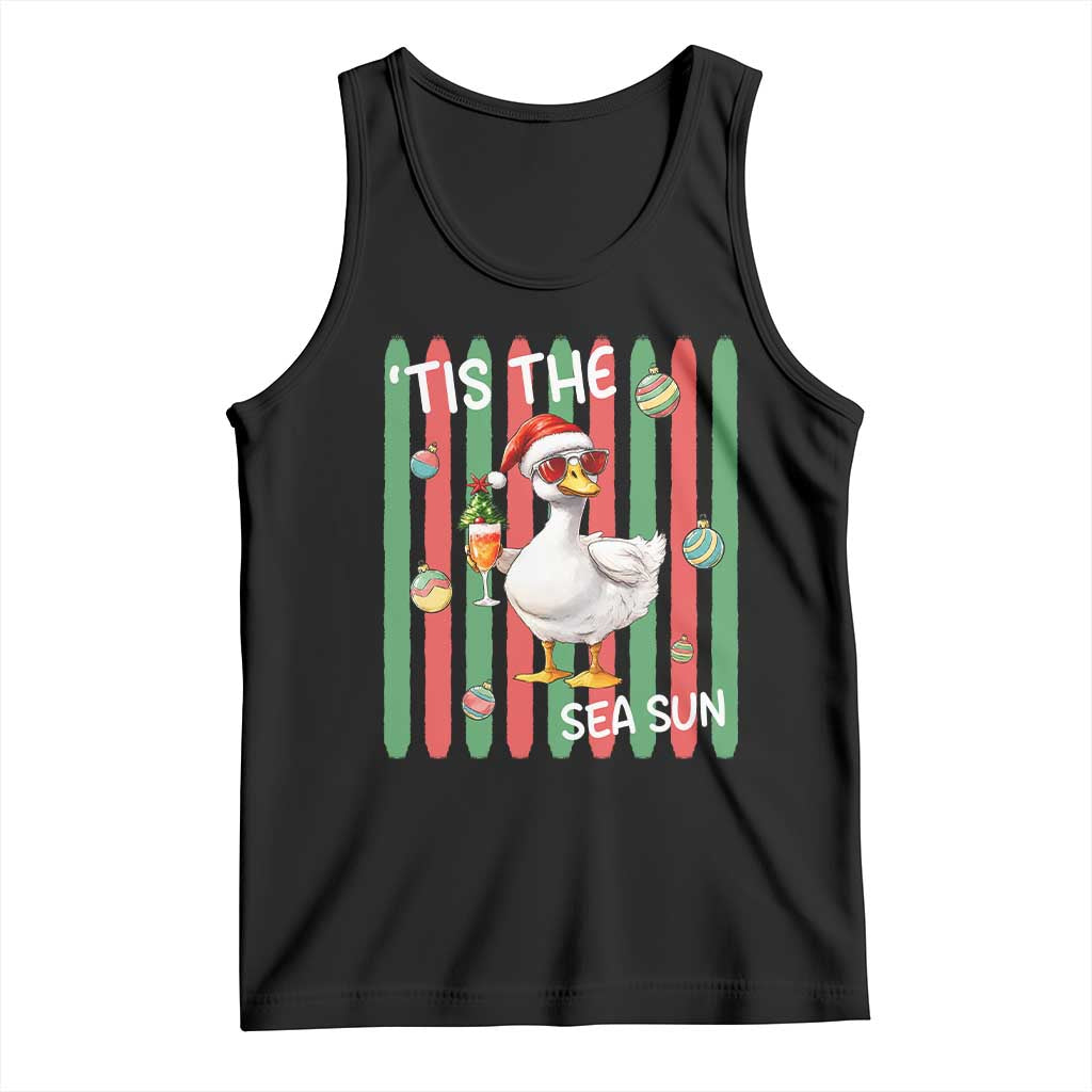 Funny Christmas In July Goose Tank Top Tis The Sea Sun