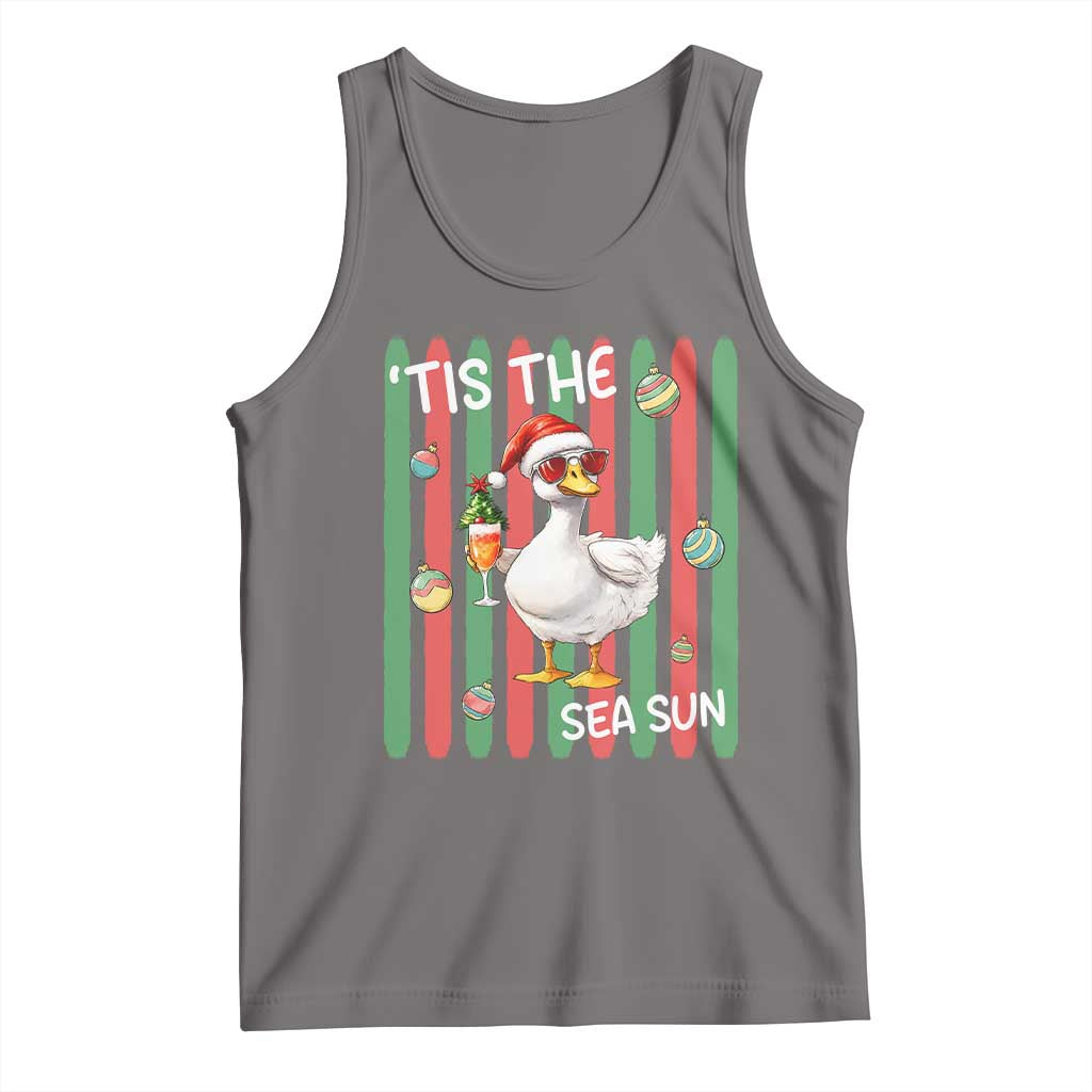Funny Christmas In July Goose Tank Top Tis The Sea Sun