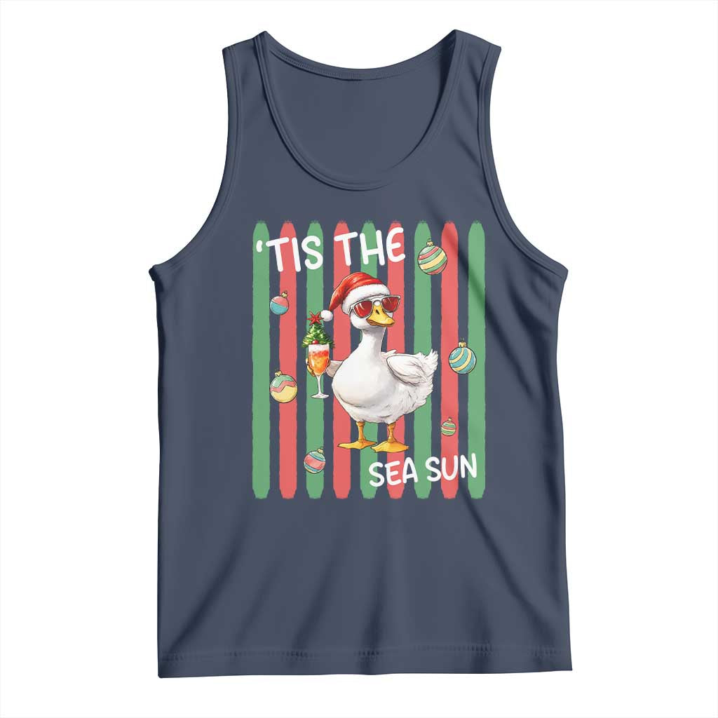 Funny Christmas In July Goose Tank Top Tis The Sea Sun