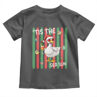 Funny Christmas In July Goose Toddler T Shirt Tis The Sea Sun