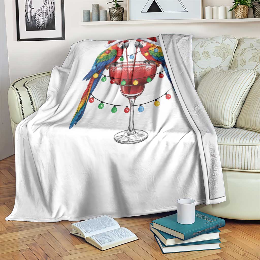 Christmas In July Parrots Throw Blanket Summer Beach Party Gift