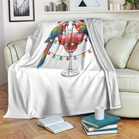 Christmas In July Parrots Throw Blanket Summer Beach Party Gift
