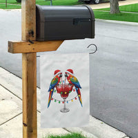 Christmas In July Parrots Garden Flag Summer Beach Party Gift