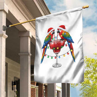 Christmas In July Parrots Garden Flag Summer Beach Party Gift