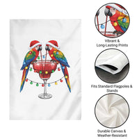 Christmas In July Parrots Garden Flag Summer Beach Party Gift