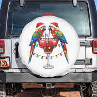 Christmas In July Parrots Spare Tire Cover Summer Beach Party Gift