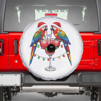Christmas In July Parrots Spare Tire Cover Summer Beach Party Gift