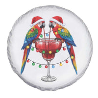Christmas In July Parrots Spare Tire Cover Summer Beach Party Gift