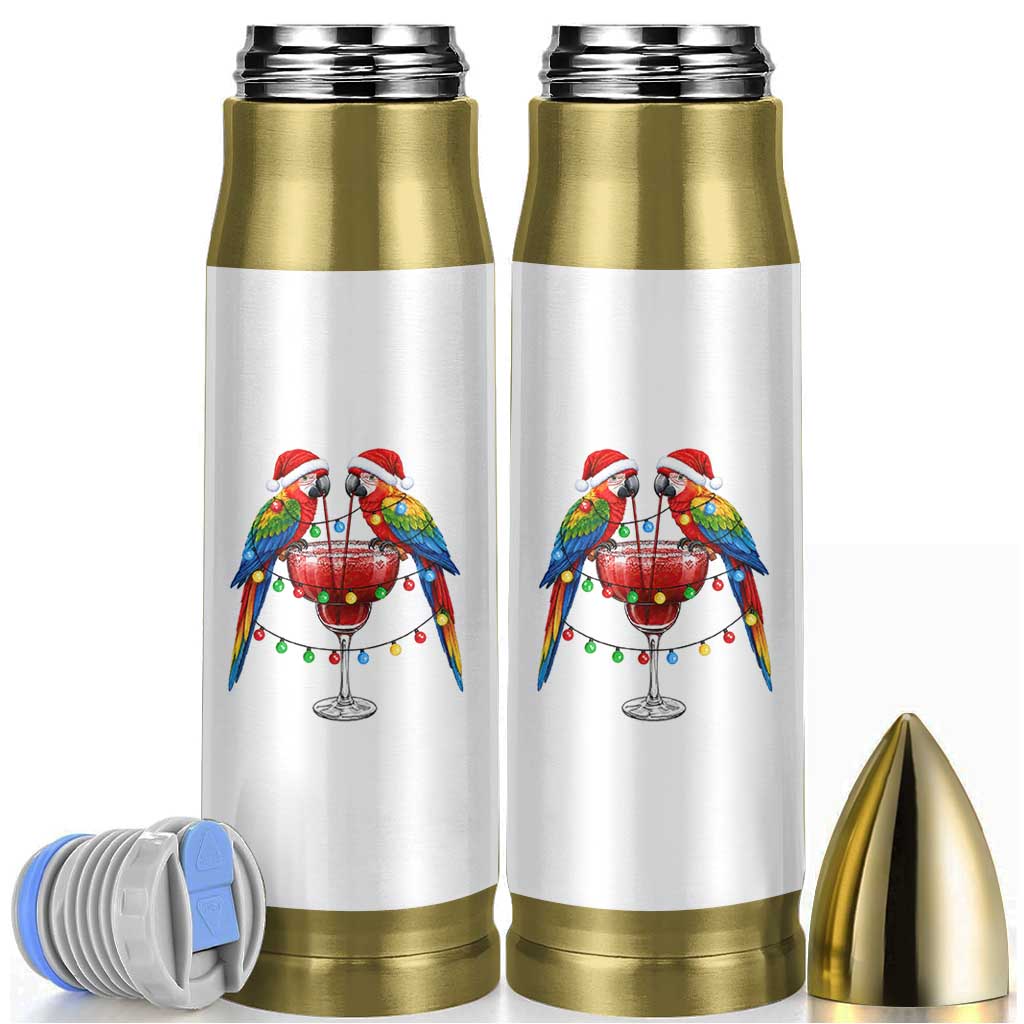 Christmas In July Parrots Bullet Tumbler Summer Beach Party Gift
