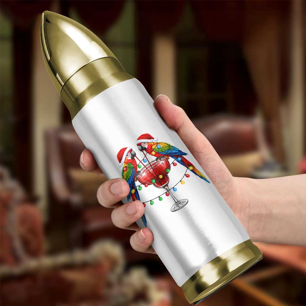 Christmas In July Parrots Bullet Tumbler Summer Beach Party Gift