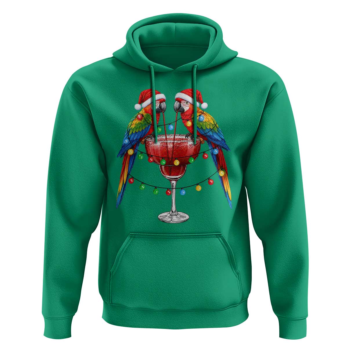 Christmas In July Parrots Hoodie Summer Beach Party Gift