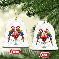Christmas In July Parrots Ceramic Ornament Summer Beach Party Gift