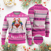 Christmas In July Parrots Ugly Christmas Sweater Summer Beach Party Gift
