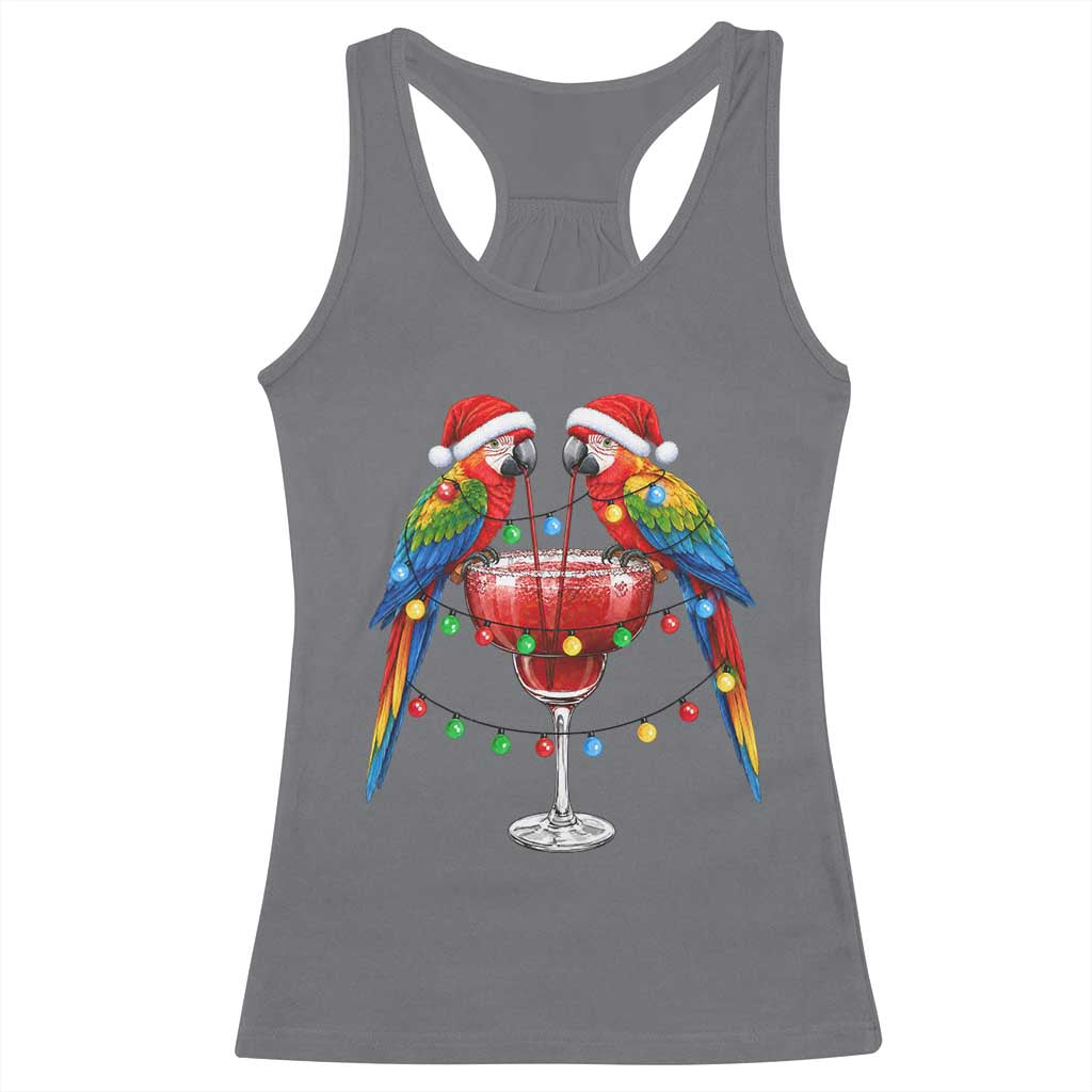 Christmas In July Parrots Racerback Tank Top Summer Beach Party Gift