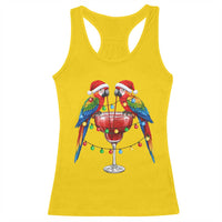 Christmas In July Parrots Racerback Tank Top Summer Beach Party Gift