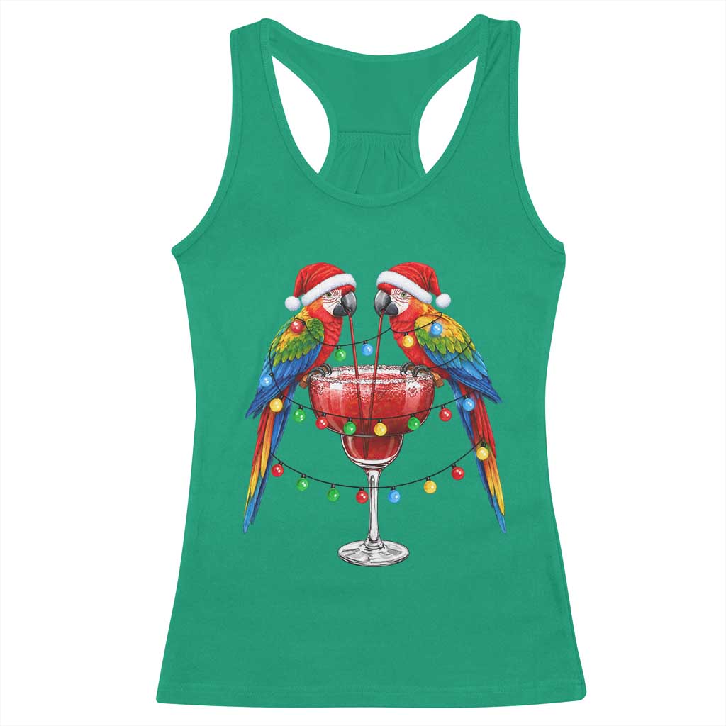 Christmas In July Parrots Racerback Tank Top Summer Beach Party Gift