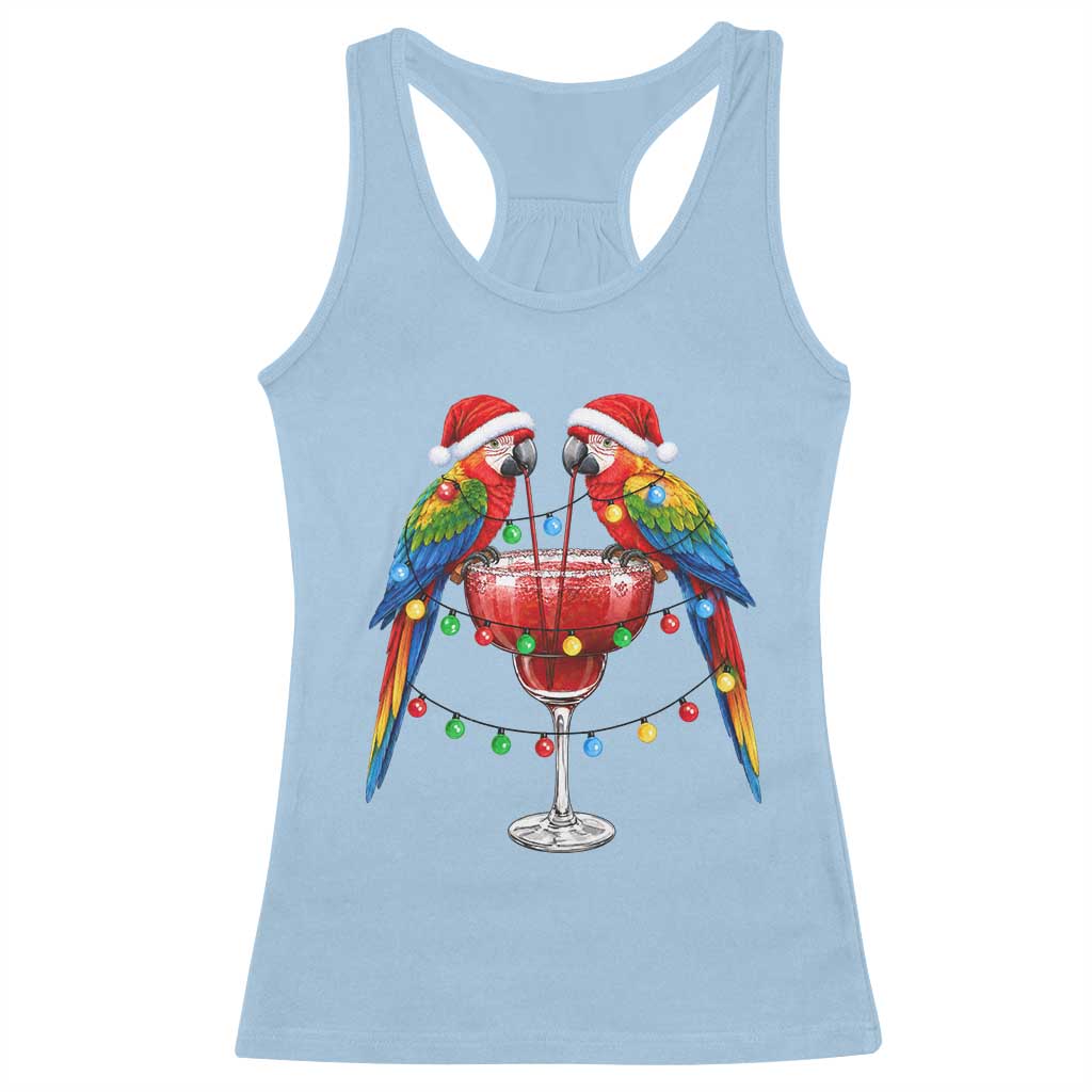Christmas In July Parrots Racerback Tank Top Summer Beach Party Gift