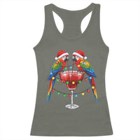 Christmas In July Parrots Racerback Tank Top Summer Beach Party Gift