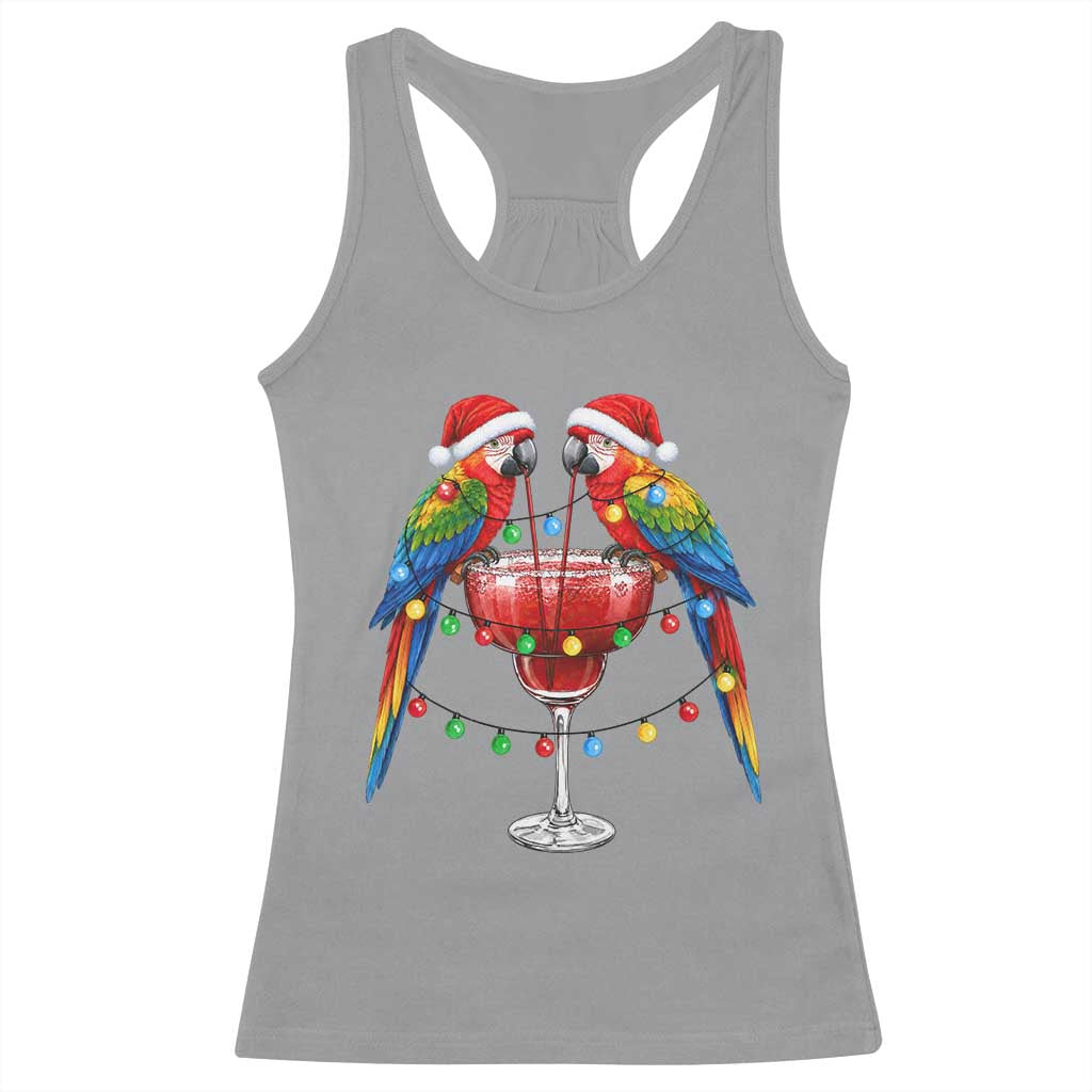 Christmas In July Parrots Racerback Tank Top Summer Beach Party Gift