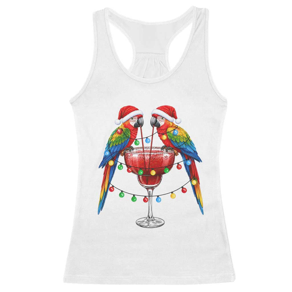 Christmas In July Parrots Racerback Tank Top Summer Beach Party Gift