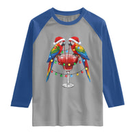 Christmas In July Parrots Raglan Shirt Summer Beach Party Gift