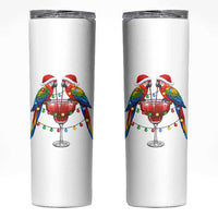Christmas In July Parrots Skinny Tumbler Summer Beach Party Gift