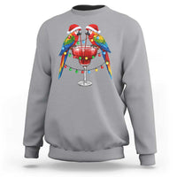 Christmas In July Parrots Sweatshirt Summer Beach Party Gift