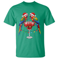Christmas In July Parrots T Shirt Summer Beach Party Gift