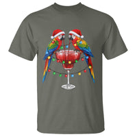 Christmas In July Parrots T Shirt Summer Beach Party Gift